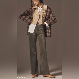 The Colette Corduroy Full-Length Wide-Leg Pants by Maeve